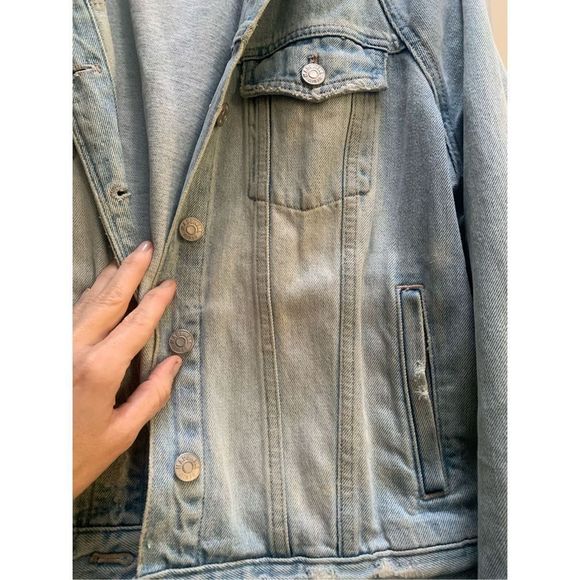 Madewell Oversized Jean Jacket size M - Picture 4 of 10
